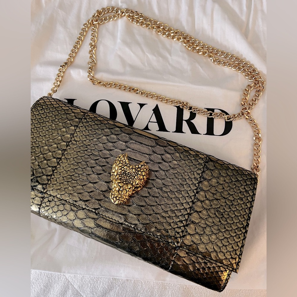 Lovard Gold Python Wallet On A Chain - image 3